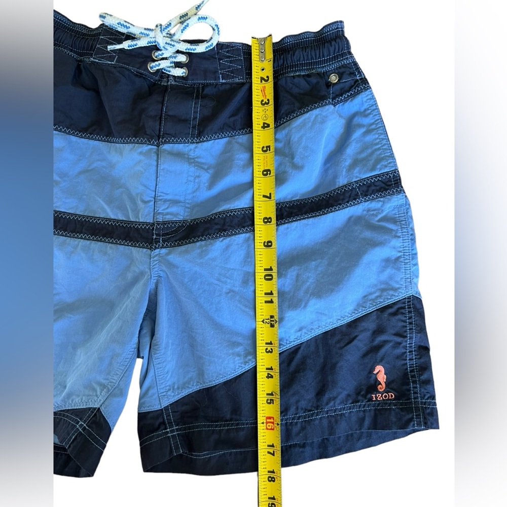 IZOD men’s swim shorts Navy & Blue‎ size medium - Picture 5 of 7